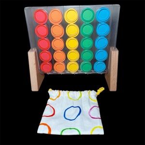 Lovevery Drop and Match Dot Catcher Game Board + Bag Complete